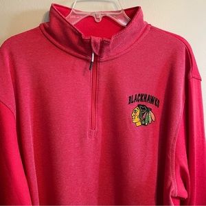 Chicago Blackhawks Hockey 1/4 Zip Pullover Mens size XL